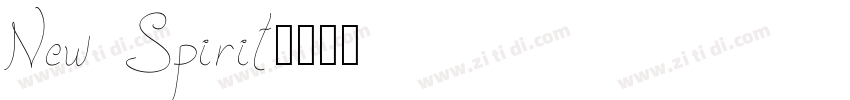 New Spirit字体转换